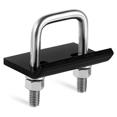 Imagem de Apertador de engate CZC Auto 304 de aço inoxidável resistente para estabilizador de engate de travamento resistente de 1,25 de 5 cm, estabilizador de engate de travamento livre de ferrugem para suporte de carretel de carga, suporte de reboque de bicicleta, suporte de esfera ...CZC AUTO 1 Pack preto 