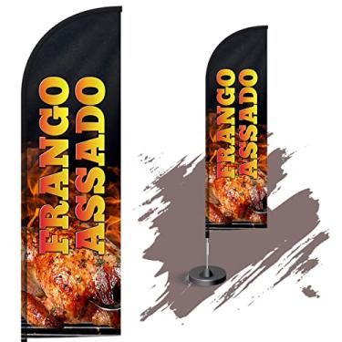 Imagem de Wind Banner Dupla Face 3m Completo - Frango Assado
