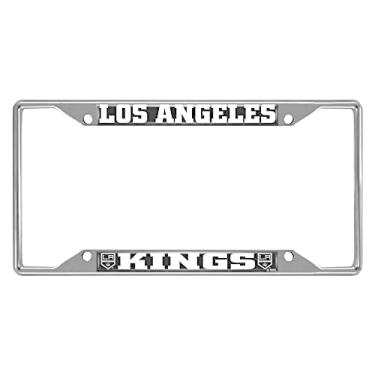 Imagem de FANMATS 17162 NHL - Moldura de placa de licença Los Angeles Kings, preta, 15,8 cm x 31,1 cm/pequena
