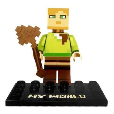 Imagem de Brinquedo Boneco Minecraft My World Compatível Lego - Alex