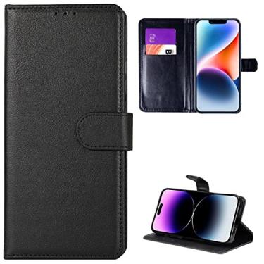 Imagem de Capa Capinha Carteira Para iPhone 14 Case Porta Cartões Em Couro Flip Wallet 360 Anti Impacto (iPhone 14)