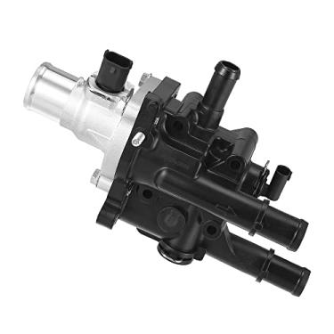 Imagem de X AUTOHAUX Termostato de arrefecimento do motor com junta do sensor para Chevrolet Cruze 2010-2016 Sonic 2012-2018 Trax 2013-2020 2519228 Termostato de saída de refrigerante integrado 55577284