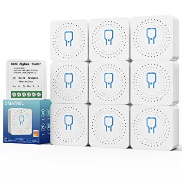 Imagem de Módulo Automação Inteligente, 10 PCS 16A Mini Interruptor inteligente Zigbee, Módulo de Interruptor Interno diy suporta 2 vias de controle, Compatvel com Alexa/Google Home.