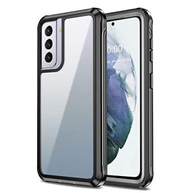 Imagem de DENSUL Capa à prova d'água para Samsung Galaxy S23/S23 Plus/S23 Ultra, capa protetora de tela transparente à prova de choque à prova de poeira protetor totalmente selado capa robusta para ambientes externos, S23
