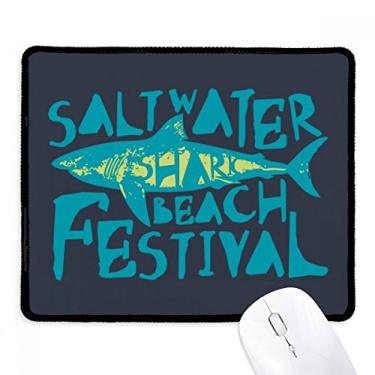 Imagem de Mousepad Saltwater Shark Beach Festival Tapete de borracha para jogos