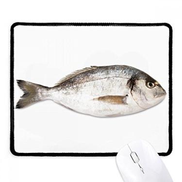 Imagem de Tapete de borracha para jogos Ocean Fish Activity Food vermelho com borda costurada