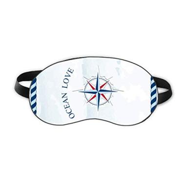 Imagem de Bússola Ocean Love Sea Sailing Pattern Sleep Eye Shield Soft Night Vlindfold Shade Cover