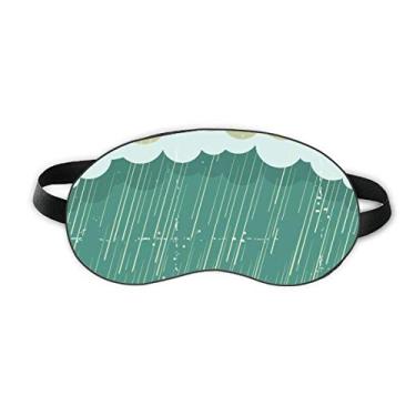 Imagem de Capa de sombra macia para dormir com estampa de chuva, nuvens e clima do mar