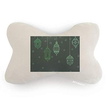 Imagem de DIYthinker Almofada de almofada com apoio de cabeça para decoração de pescoço estilo geométrico simples Lantern