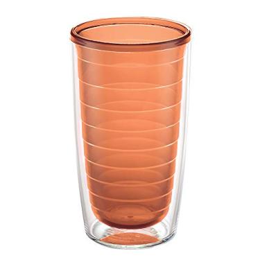 Imagem de Tervis Copo de mesa transparente e colorido, feito nos EUA, copo de viagem com isolamento de parede dupla, mantém as bebidas frias e quentes, 473 ml, citrus Sunrise