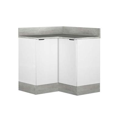 Imagem de Balcão Canto Cozinha Itatiaia Móveis Exclusive Tampo 2 Portas