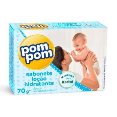 Imagem de Sabonete Em Barra Infantil Pom Pom Loção Hidratante 70G