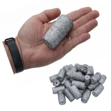 Imagem de Kit 50 Boia Flutuador De Isopor Para Rede Pesca N4 3,3X6,5Cm