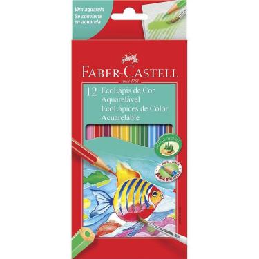 Imagem de Lápis de Cor Faber-Castell EcoLápis Aquarelável Com 12 Cores