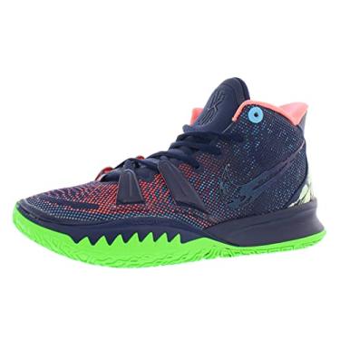 Imagem de Nike Kyrie 7 Basketball Shoes (MDNT NVY/MDNT NVY/LGN PLS, Numeric_7_Point_5)