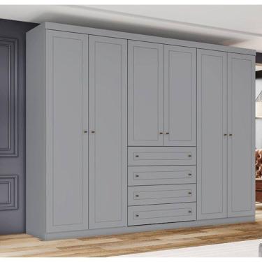 Imagem de Guarda Roupa Casal 6 Portas 4 Gavetas Americano Henn
