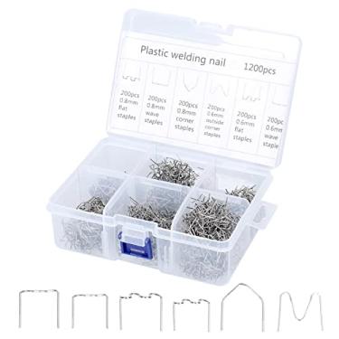 Imagem de Pára-choques de carro Fio de solda para plásticos Máquina de solda Plásticos Soldadores Parafusos Plásticos Aparência Reparadora Kit de grampos Reparação Reparação Padrão Conjunto de grampos