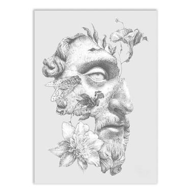 Imagem de Placa Decorativa A2 Imperador Marco Aurélio Ilustração Estoicismo