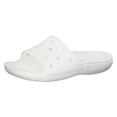 Imagem de CROCS Classic Crocs Slide - White - M12 , 206121-100-M12, Unisex Adult , White , M12