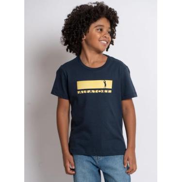Imagem de Camiseta Estampada Aleatory Infantil Riper Azul Marinho