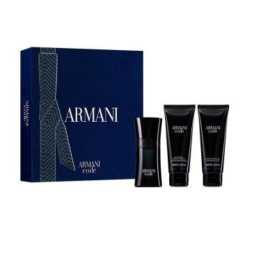 Imagem de Giorgio Armani Code Homme Perfume Masculino 75ml + Balm 75ml + Shower Gel 75ml