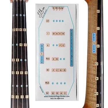 Imagem de Guia de dedo fantástico para violoncelos - Acessórios musicais para instrumentos de cordas, adesivos de escala e escala para aprender todas as notas, aprender a tocar violoncelo, tamanho 1/4