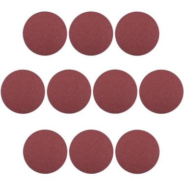 Imagem de Auniwaig 10 unidades de discos de lixa de óxido de alumínio PSA de 23 cm sem furo para lixamento adesivo para lixadeira orbital aleatória autoadesiva