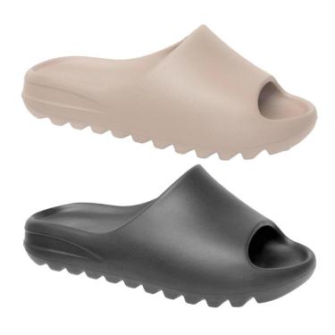 Imagem de Kit 2 Chinelos Slide Infantil Crianças Nuvem Escolar dia-a-dia Resistente e confortável-Unissex