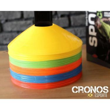 Imagem de Kit 10 cones tarturaga demarcatorio chines treino funcional