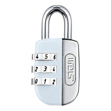 Imagem de Cadeado Stam Com Segredo 25 Mm Life Colors Branco