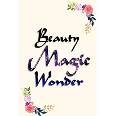 Imagem de Beauty Magic Wonder: Caderno/Agenda mensal 2020 em branco com citações fofas para escrever (15 x 23 cm, 120 páginas)