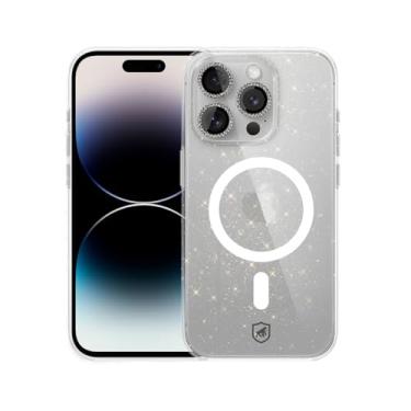 Imagem de Gshield Capa Case Capinha Glitter Brilhante Compatível com MagSafe, Protetores de Lente Inclusos (iPhone 14 Pro Max)