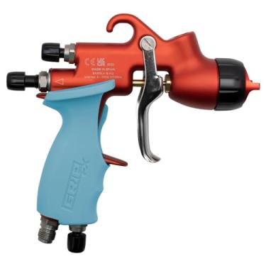 Imagem de GripFx® Punho ergonômico para pistola de pintura para Sagola 3300 GTO 4600 (destro, azul aqua)