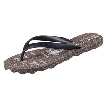 Imagem de Asportuguesas Sandália feminina de tartaruga, Preto, 10