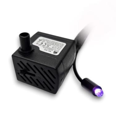 Imagem de Motor Bomba Submersa Bivolt 180L/h Fonte Aquário Luz Led Individual Colorida