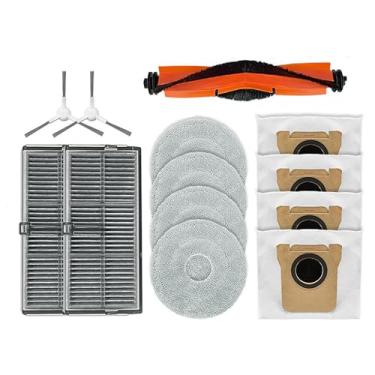 Imagem de HMHAMA Peças sobressalentes para aspirador de pó robô Xiaomi Mijia M30S incluem escova lateral principal HEPA filtro esfregão pano saco de poeira (conjunto 1)