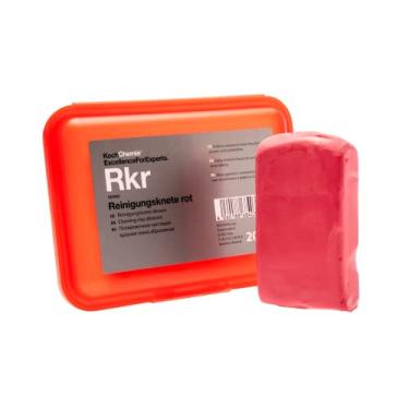 Imagem de KOCHCHEMIE - Barra de argila abrasiva - Reinigungsknete Rot, segura para pintura e vidro, remove depósitos persistentes (200 gramas)