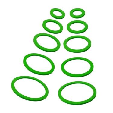 Imagem de Ioensy 10 pçs aquário flutuante planta anéis anéis de alimentação de peixes anel de comida do tanque de peixes para manter plantas flutuantes no lugar, Verde