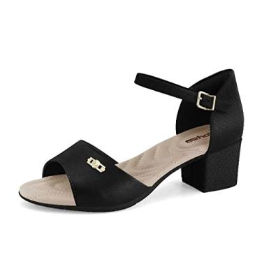 Imagem de Sandália Comfortflex 22-57405 Salto Médio Feminina