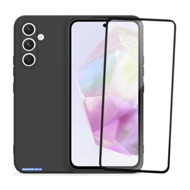 Imagem de Kit Capinha Capa Antiqueda Compatível com Samsung Galaxy A35 + Película Frontal 3D Vidro