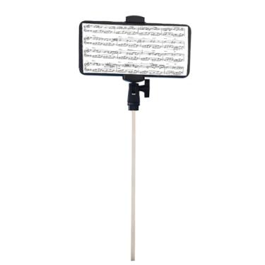 Imagem de Sousaphone Tubas Marching Lyre, lira de música de banda marcial para tuba/barítono/sousaphone/lira de trompa francesa, monte com segurança o telefone na buzina leia facilmente músicas em PDF, grave