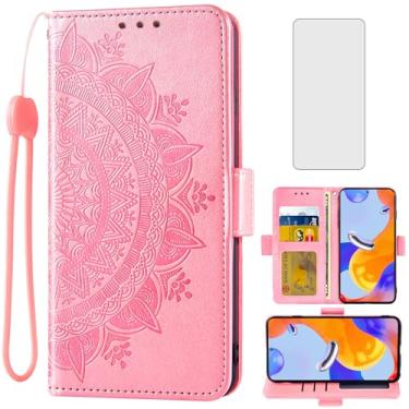 Imagem de Asuwish Capa de telefone para Xiaomi Redmi Note 12 Pro 4G/Redmi Note 11 Pro 5G Capa carteira protetora de tela de vidro temperado suporte de cartão de crédito flip pulseira Cell Redme Note11 11E 11Pro