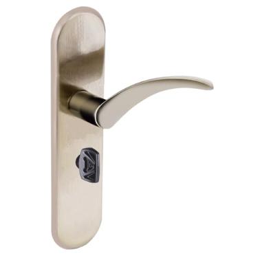 Imagem de Fechadura banheiro espelho onda s40 bronze latonado Aliança Metalurgica