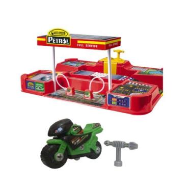 Imagem de Auto Posto Stop Center Lava Moto de Verdade Monta Desmonta - brinquedo