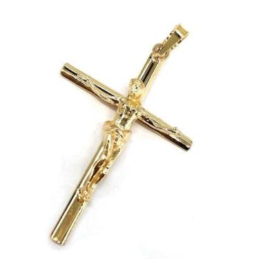 Imagem de Pingente em Ouro 18K Crucifixo com Cristo - Elegancy Joias