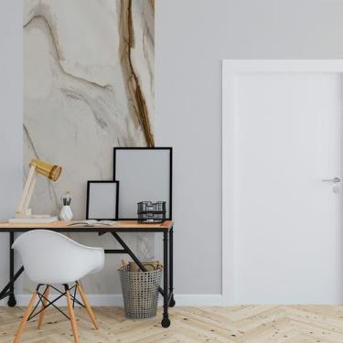 Imagem de Papel de Parede Painel 3D Mármore Calacata Polido 1M Revestimento Pedr