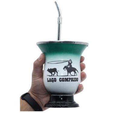 Imagem de Kit Chimarrao Erva Cuia Gravada Laser C/ Bomba Tradicional Cod 025 - S