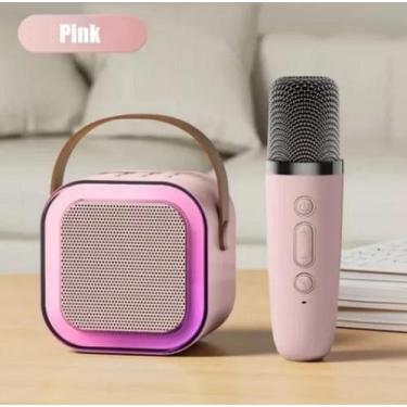 Imagem de Mini Karaoke Portatil RGB Com Bluetooth Microfone Sem Fio - Karaoke Sp