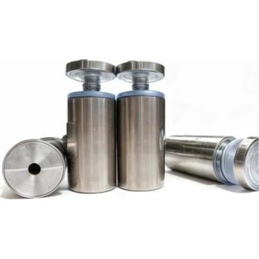 Imagem de Kit 4 Unid Prolongador 25X50 Inox Suporte Vidro, Mad Painel - AGS