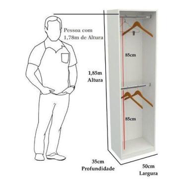Imagem de Armário Arara Dupla M19 100% Mdf (closet Lojas Organizador) - VETORIAL